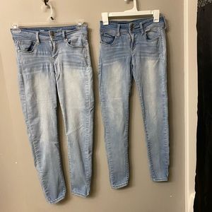 2 pairs of jeans